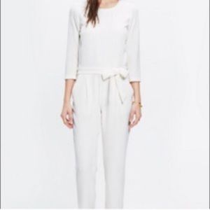 Madewell White Tailored Sloan Jumpsuit Size6